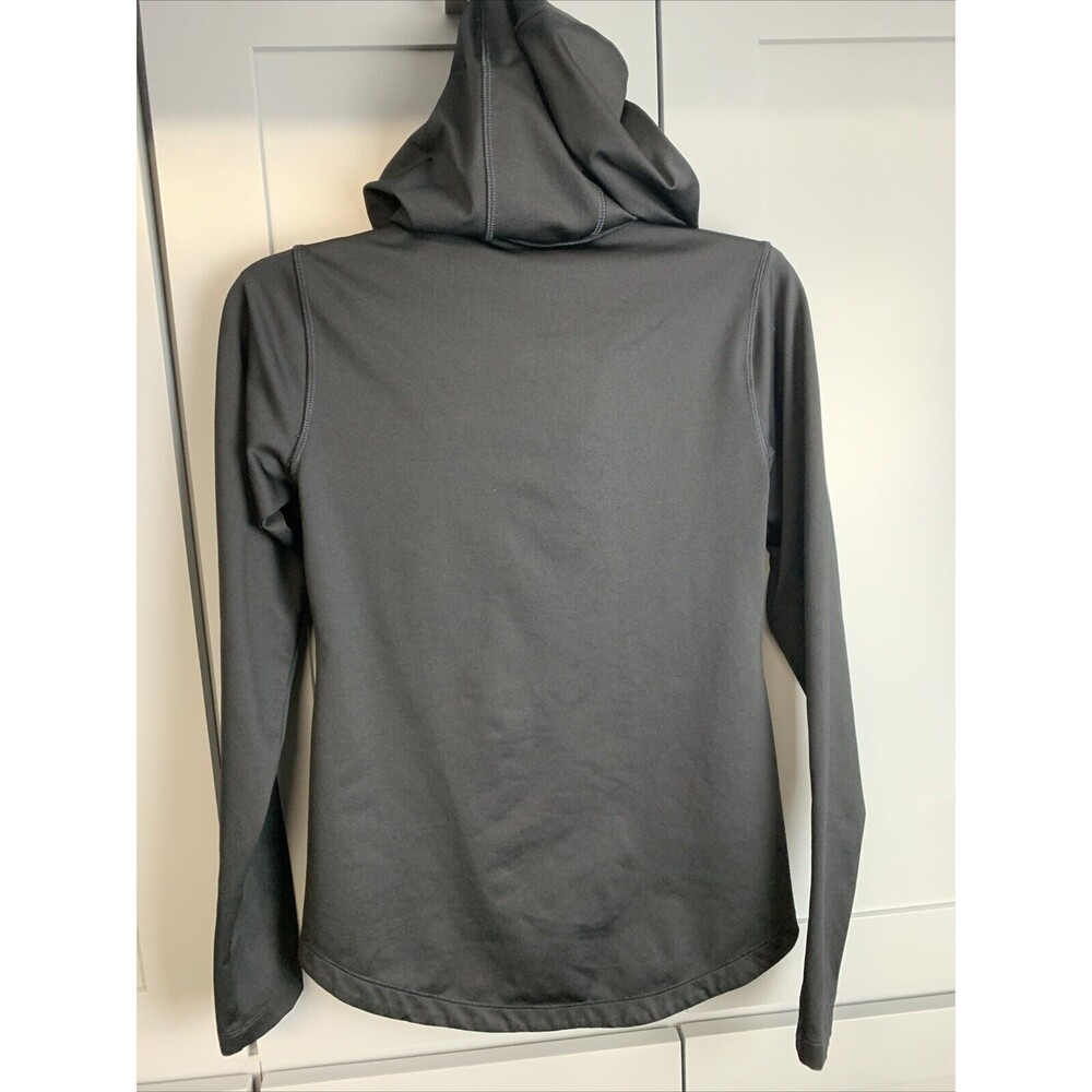 New Balance Womens Asymmetrical Side Zip Hoodie Black Performance Jacket XS - Picture 6 of 7